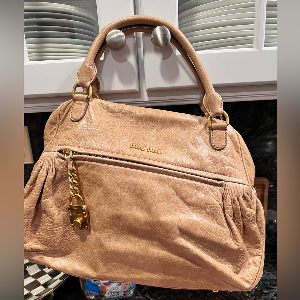 Authentic Miu Miu handbag with removable shoulder strap